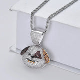 Men's Ice Out Dog Pendant Necklace Hip Hop Animal Chain Jewelry