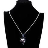 Shark Pendant Silver Charm Chain Jewelry