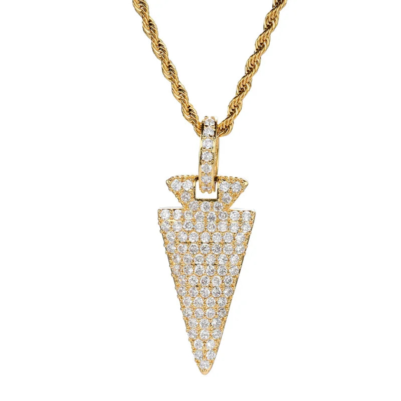 Hip Hop Radish Pendant Silver Color Chain Necklace