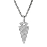 Hip Hop Radish Pendant Silver Color Chain Necklace