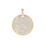 Men's Rhinestone Necklace Card Pendant Chain Jewelry