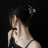 Crystal Rhinestone Hair Claw Clip for Women Girls Barrette Hairpin Snake Jewelry