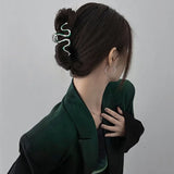 Crystal Rhinestone Hair Claw Clip for Women Girls Barrette Hairpin Snake Jewelry