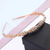 Rhinestone Metal Headband Wedding Crown Bridal Tiaras Hairband Women Hair Jewelr