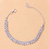 Rhinestone Metal Leg Chain Anklets Foot Accessories for Women