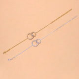 Rhinestone Metal Leg Chain Anklets Foot Accessories for Women