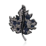 Maple Leaf Rhinestone Brooch Pin Wedding Accessories AD137