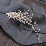 Rhinestone Pearl Hair Clip Headband Bridal Accessories Tiara Crystal Headband
