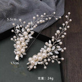 Rhinestone Pearl Hair Clip Headband Bridal Accessories Tiara Crystal Headband