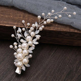 Rhinestone Pearl Hair Clip Headband Bridal Accessories Tiara Crystal Headband