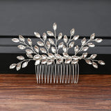 Rhinestone Pearl Hair Comb Wedding Hair Accessories Bride Comb Clip Head Jewelry