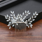 Rhinestone Pearl Hair Comb Wedding Hair Accessories Women Hair Jewelry