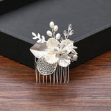 Rhinestone Pearl Hair Comb Wedding Hair Accessories Women Hair Jewelry