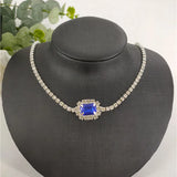 Crystal Pendant Necklace 5 Colors for Girls and Ladies