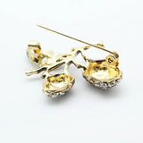 Pine Tower Enamel Brooches Acorns for Weddings Banquet Party