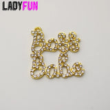 Babe Charm Rhinestone Pendant High Quality Alloy Charms