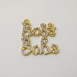 Babe Charm Rhinestone Pendant High Quality Alloy Charms