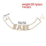 Rhinestone Choker BABE PRINCESS Statement Necklace NT211
