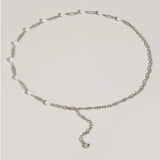Rhinestone Waist Chain Belt Women Casual Versatile Dress Accessory