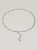 Rhinestone Waist Chain Belt Women Casual Versatile Dress Accessory