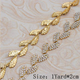 Crystal Trim Belt Applique Chain Strap Shoulder Jewelry