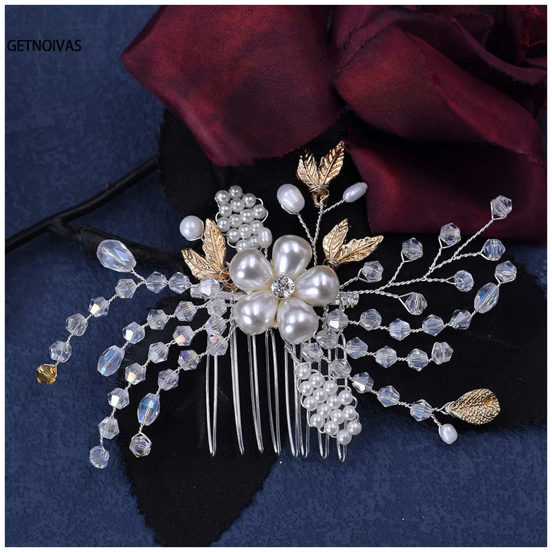 Rhinestone Wedding Hair Combs Hair Accessories for Women