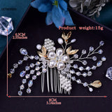 Rhinestone Wedding Hair Combs Hair Accessories for Women