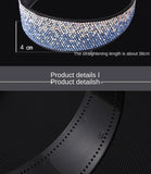 Gray Rhinestone Wide Brim Hair Hoop Tiara