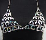 Rhinestone Body Chain Women Sexy Bralette Chain Bra Beach Body Jewelry
