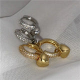 Heart Dangle Hoop Earrings for Women