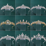 Crystal Crown Tiaras Bridal Hair Jewelry Wedding Accessories