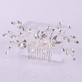 Rhinestones Crystal Pearls Wedding Hair Comb Bridal Headpieces Hair Accessories