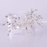 Rhinestones Crystal Pearls Wedding Hair Comb Bridal Headpieces Hair Accessories