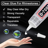 Rhinestone Kit with 4000 Rhinestones, Glue, and Wax Pencil