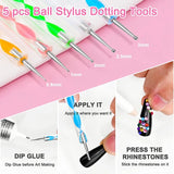 Rhinestone Kit with 4000 Rhinestones, Glue, and Wax Pencil