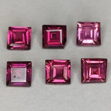 Rhodolite Garnet Princess Cut 3mm 1ct Gemstone