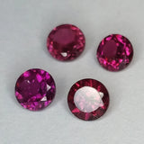 Rhodolite Garnet Round Cut 3.8-4.2mm 1ct Gemstone