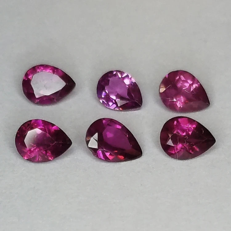Rhodolite Garnet Pear Cut 4x3mm 1ct