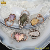 Rhodonite Heart Beads Charm Pendant Jewelry