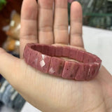 Rhodonite Stone Beads Bracelet Natural Gemstone Jewerly Bangle For Women