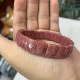 Rhodonite Stone Beads Bracelet Natural Gemstone Jewerly Bangle For Women