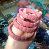 Rhodonite Stone Beads 8*14mm Bracelet Natural Gemstone Jewerly Bangle