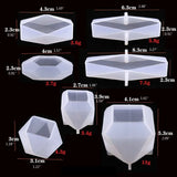 Rhomboid Building Blocks Crystal Epoxy Resin Mold DIY Crafts Ornaments