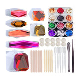 Rhomboid Building Blocks Crystal Epoxy Resin Mold DIY Crafts Ornaments