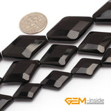 Rhombus Faceted Agate Beads 15in Strand