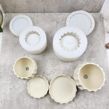 Geometric Flowerpot Mold Silicone Resin for Succulent Plants T8DE