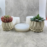 Geometric Flowerpot Mold Silicone Resin Molds for Succulent Plants