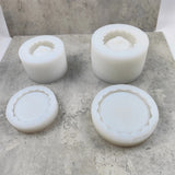 Rhombus Succulent Flower Pot Mold Candle Holder Gypsum Cement Mold