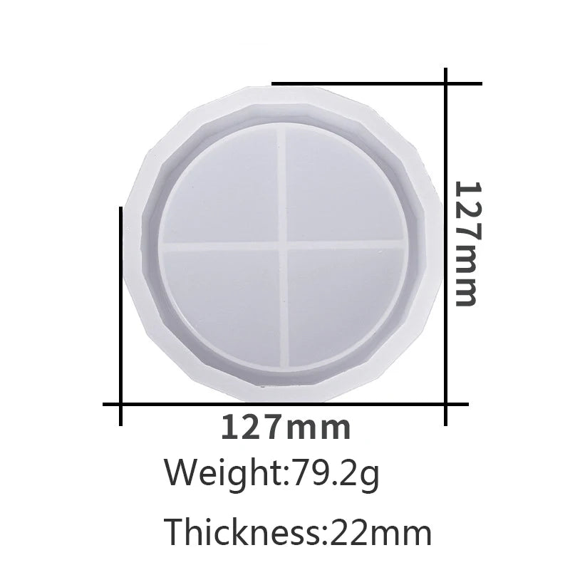 Rhombus Tray Silicone Mold for Home Table Decoration