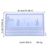 Ribbon Display Holder Rack Resin Mold Rectangle Crystal Epoxy Mold